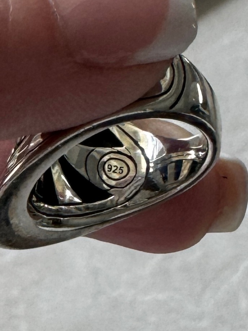 LIKE NEW - JOHN HARDY DOT STATEMENT RING, STERLING SILVER (925) - SIZE 7 - Picture 9 of 13